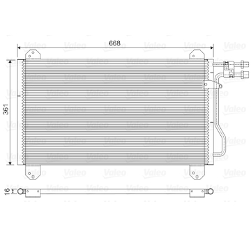 Kondenzátor, klimatizace VALEO 816891
