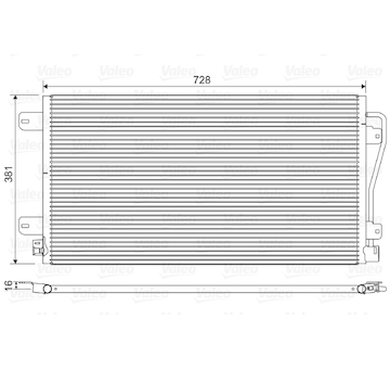 Kondenzátor, klimatizace VALEO 817601