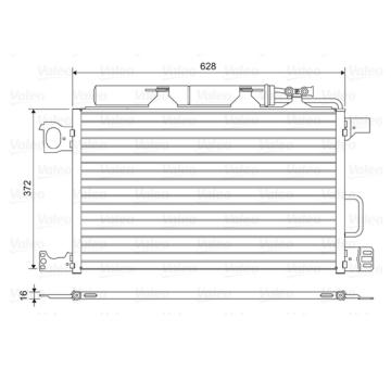 Kondenzátor, klimatizace VALEO 818200