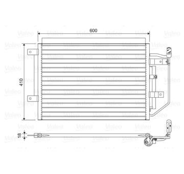 Kondenzátor, klimatizace VALEO 822556