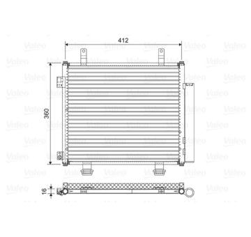 Kondenzátor, klimatizace VALEO 822573