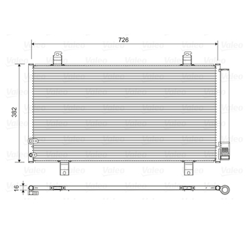 Kondenzátor, klimatizace VALEO 822580