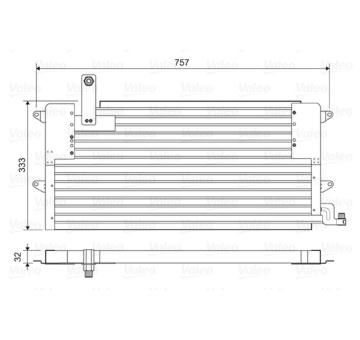 Kondenzátor, klimatizace VALEO 822586