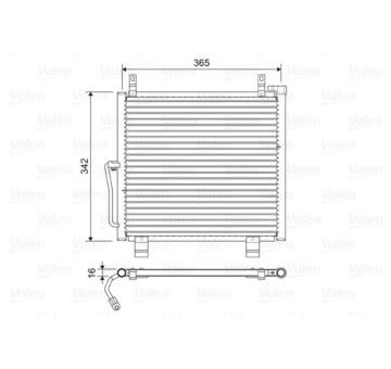 Kondenzátor, klimatizace VALEO 822591