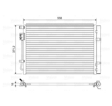 Kondenzátor, klimatizace VALEO 822597