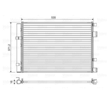 Kondenzátor, klimatizace VALEO 822610