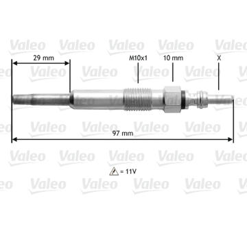 Žhavicí svíčka VALEO 345136