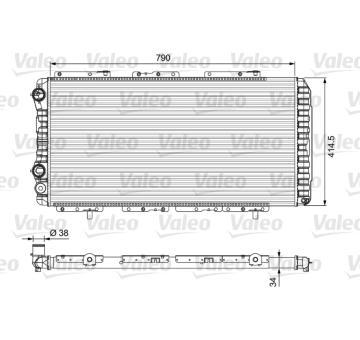 Chladič, chlazení motoru VALEO 230997