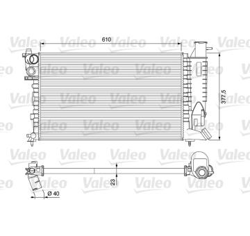 Chladič, chlazení motoru VALEO 231010
