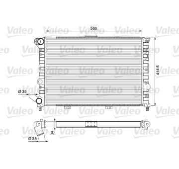 Chladič, chlazení motoru VALEO 232012