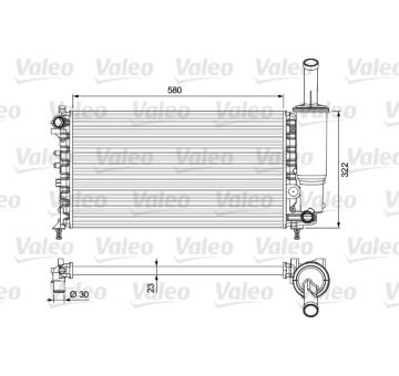 Chladič, chlazení motoru VALEO 232923