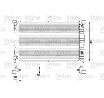 Chladič, chlazení motoru VALEO 234269