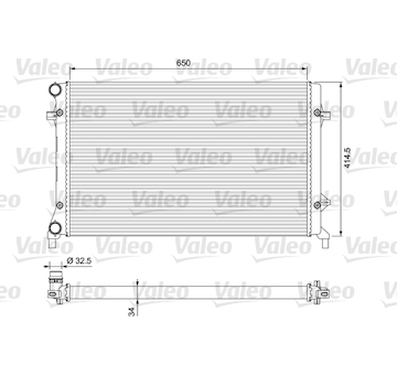 Chladič, chlazení motoru VALEO 234335