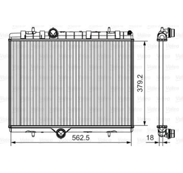 Chladič, chlazení motoru VALEO 701507