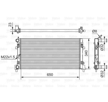 Chladič, chlazení motoru VALEO 701522