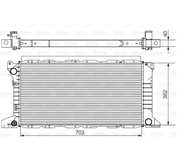 Chladič, chlazení motoru VALEO 701525