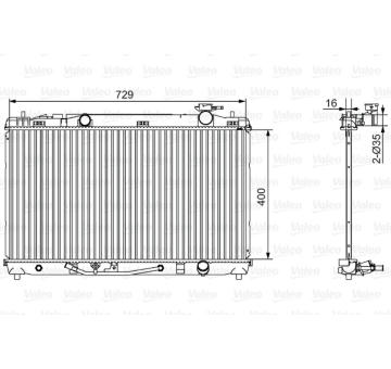 Chladič, chlazení motoru VALEO 701526