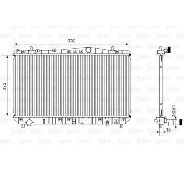 Chladič, chlazení motoru VALEO 701528