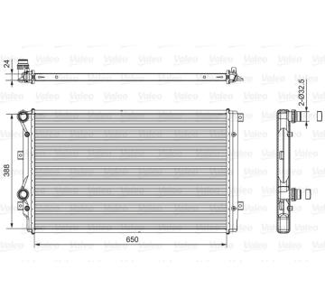 Chladič, chlazení motoru VALEO 701540