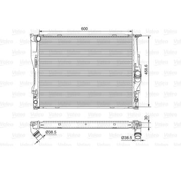 Chladič, chlazení motoru VALEO 701542