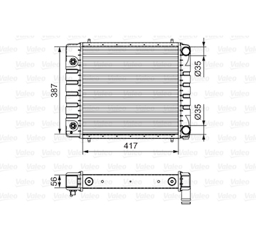 Chladič, chlazení motoru VALEO 701546