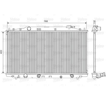 Chladič, chlazení motoru VALEO 701551