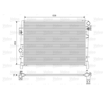 Chladič, chlazení motoru VALEO 701553