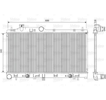 Chladič, chlazení motoru VALEO 701554