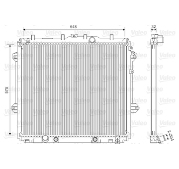 Chladič, chlazení motoru VALEO 701555