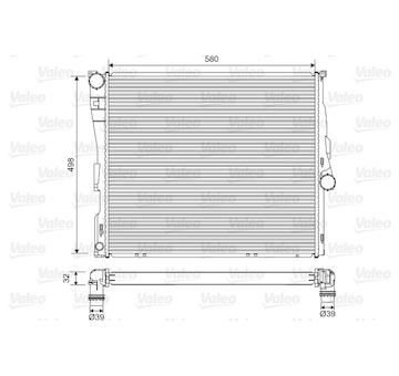 Chladič, chlazení motoru VALEO 701563