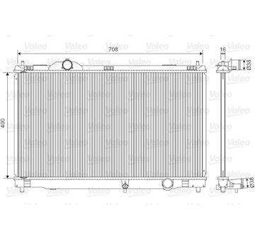 Chladič, chlazení motoru VALEO 701564