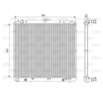 Chladič, chlazení motoru VALEO 701566