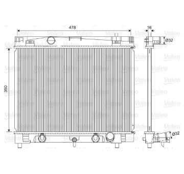 Chladič, chlazení motoru VALEO 701568
