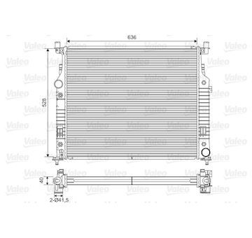 Chladič, chlazení motoru VALEO 701569