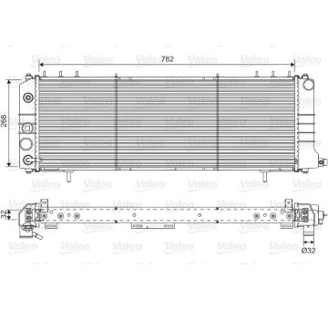 Chladič, chlazení motoru VALEO 701574