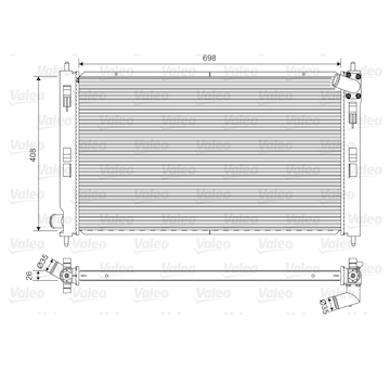 Chladič, chlazení motoru VALEO 701577