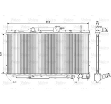 Chladič, chlazení motoru VALEO 701579