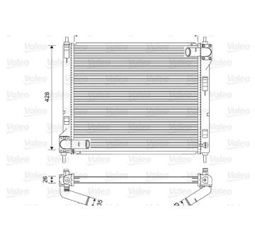 Chladič, chlazení motoru VALEO 701583