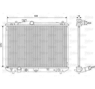 Chladič, chlazení motoru VALEO 701587