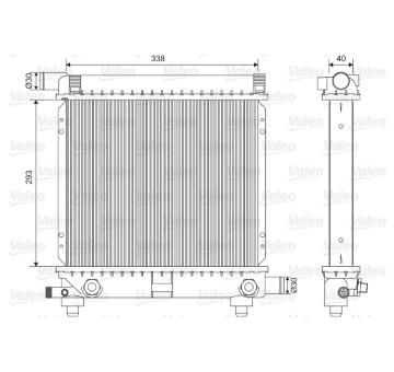 Chladič, chlazení motoru VALEO 701590