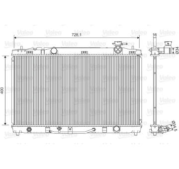 Chladič, chlazení motoru VALEO 701595