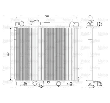 Chladič, chlazení motoru VALEO 701596