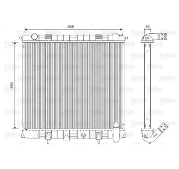 Chladič, chlazení motoru VALEO 701599