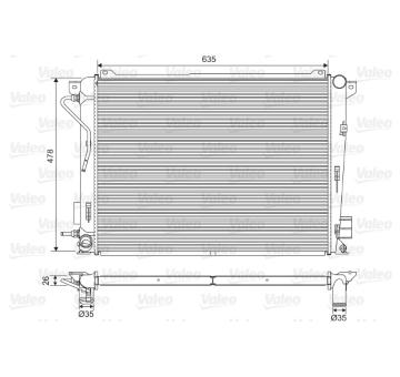 Chladič, chlazení motoru VALEO 701600