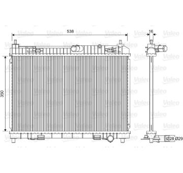Chladič, chlazení motoru VALEO 701603