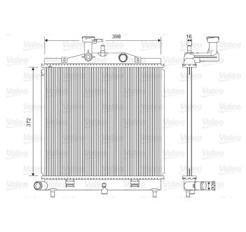 Chladič, chlazení motoru VALEO 701605