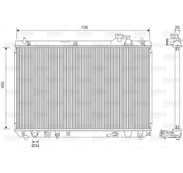 Chladič, chlazení motoru VALEO 701608