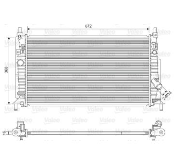 Chladič, chlazení motoru VALEO 701613