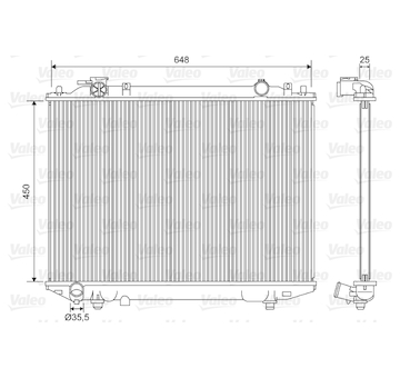 Chladič, chlazení motoru VALEO 701615