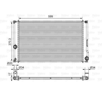 Chladič, chlazení motoru VALEO 701657